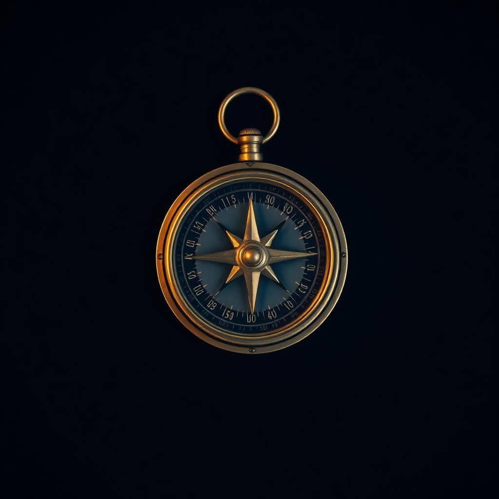 Brass nautical compass